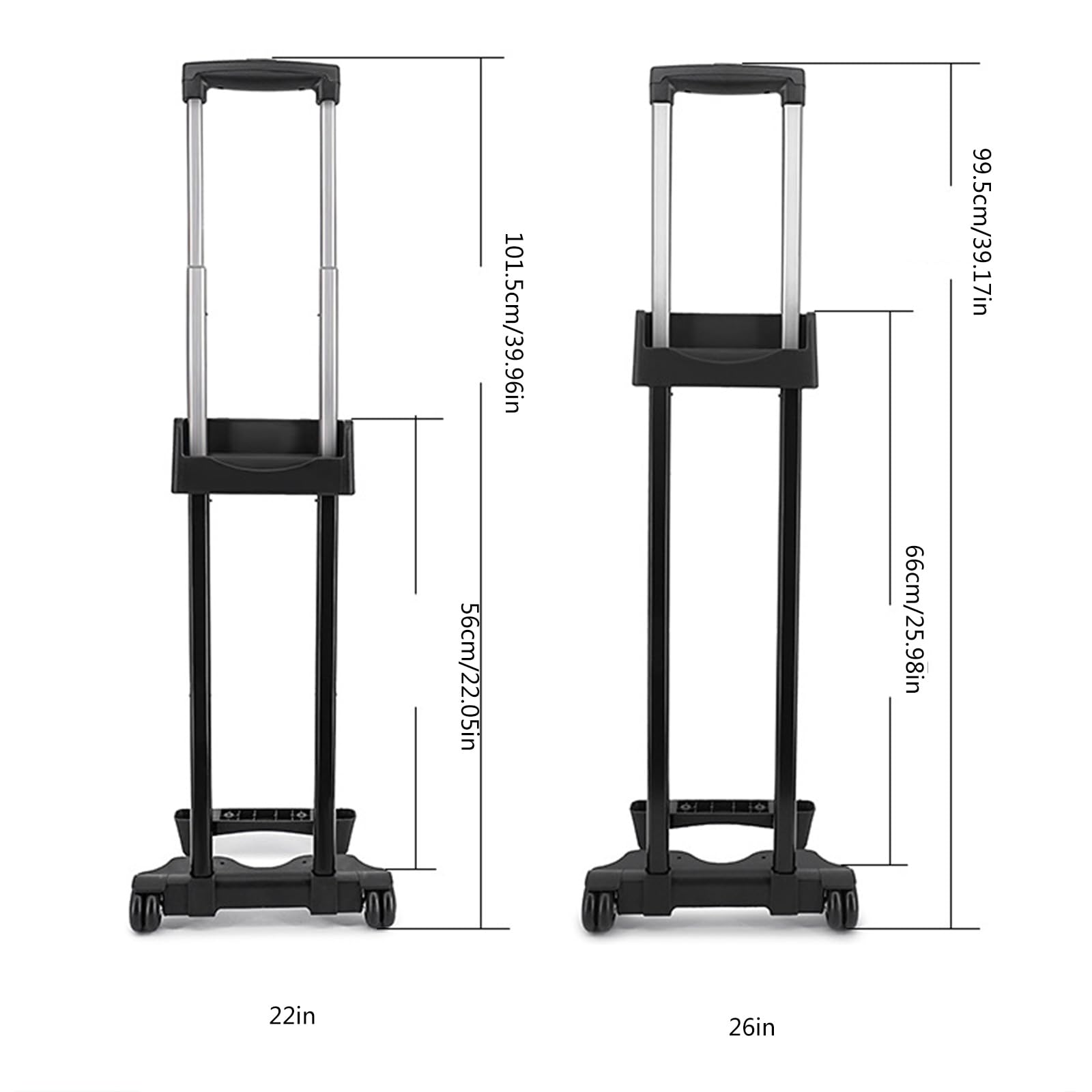 Carrello Per Bagagli Leggero Compatto Pieghevole a 2 Ruote Carrello Per Valigie Con Altoparlante Per Carrello Da Viaggio Maniglia Per Valigie Accessorie Per Tirante