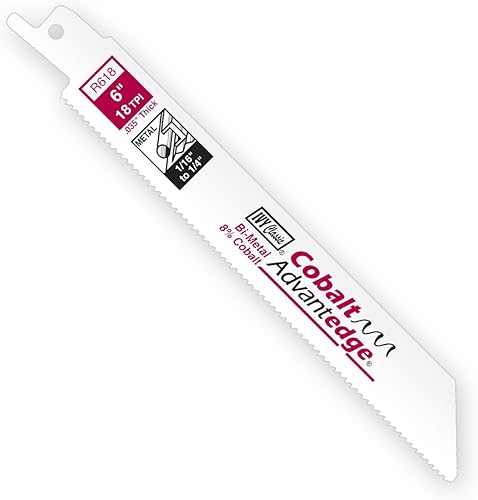 IVY Classic 28314 Hoja de sierra recíproca bimetálica de 18 TPI de 6 pulgadas, corta metal (paquete de 5)