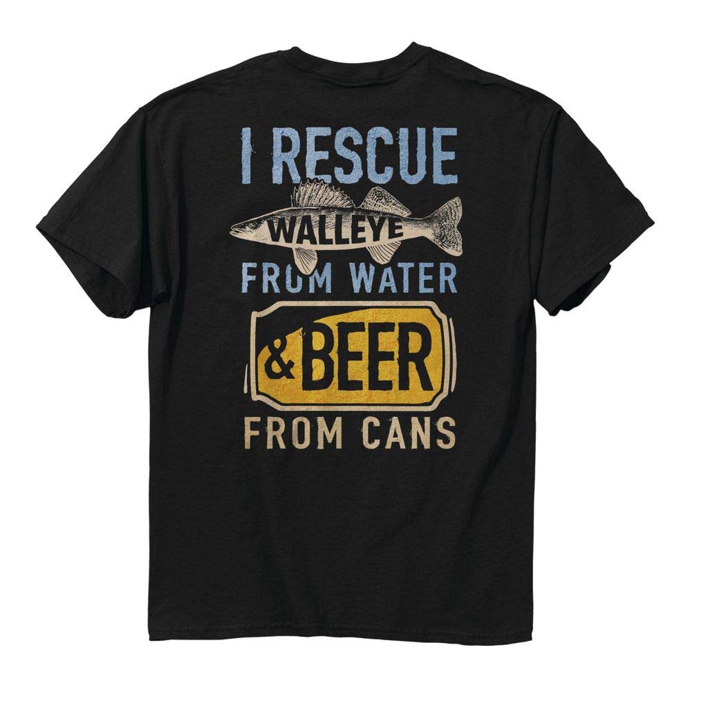 Buck WearMen's Rescue Walleye Cotton T-Shirt