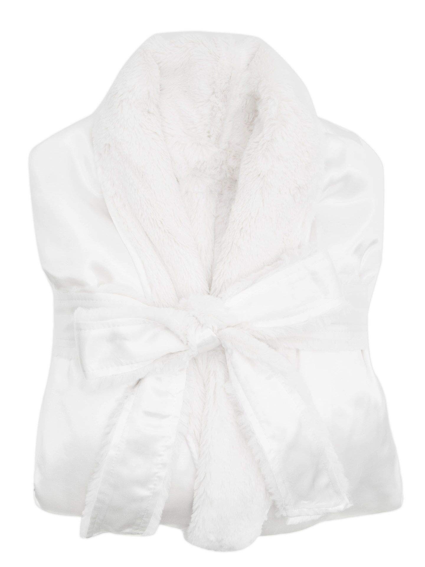 Little Giraffe Luxe Satin Cover Up, Cream