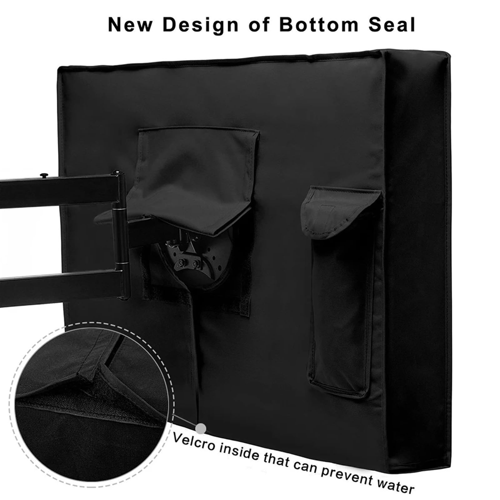 Funda para TV Cubierta de TV for exteriores con parte inferior, tela microfibra resistente a la intemperie y al polvo, protectores for Patio, 42 ", 46", 48, 50" 52"(29x46.5x5in(73x118cm)