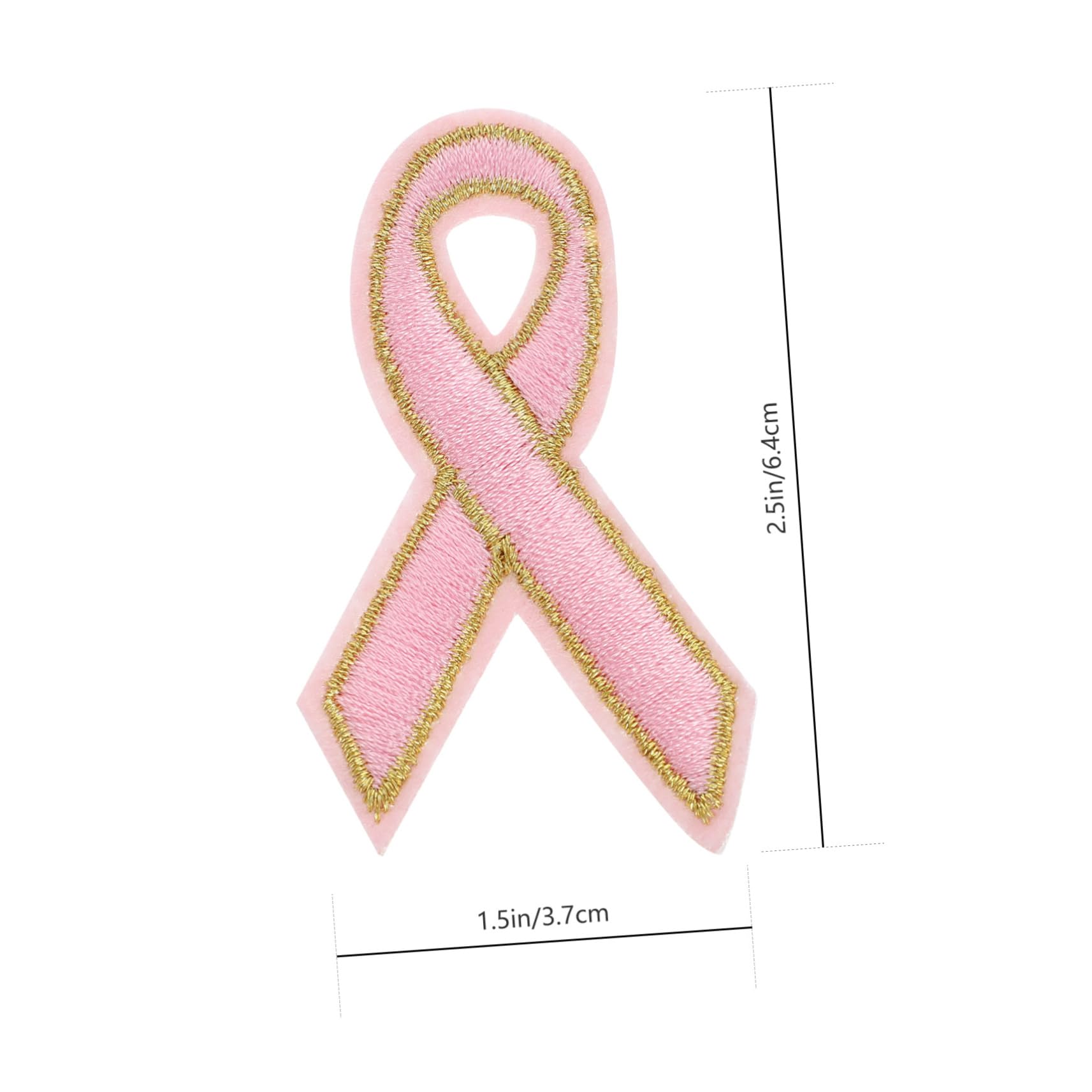 60pezzi Toppe Rosa Per Consapevolezza Al Patches Termoadesive Per Abbigliamento e Decorazioni Riparazioni Per Jeans e Magliette