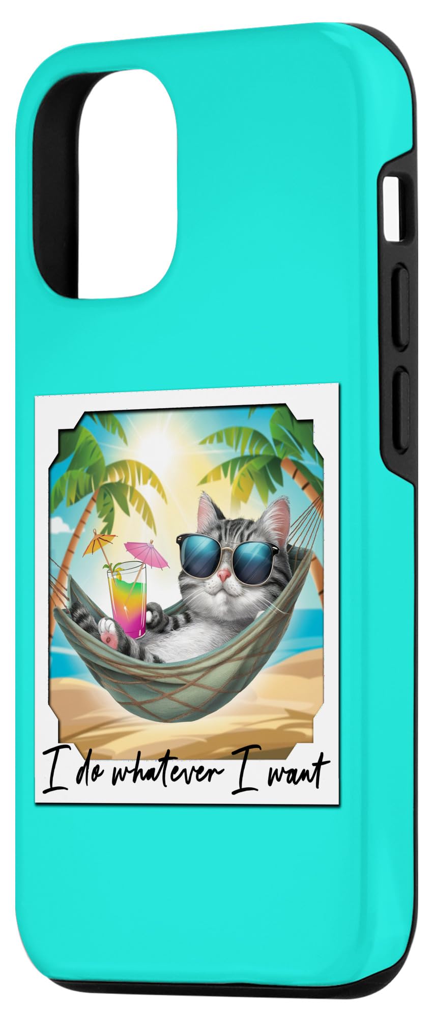 iPhone 13 Pro FUNNY CAT I DO WHAT I WANT Snapshot Cat Case - Image 2