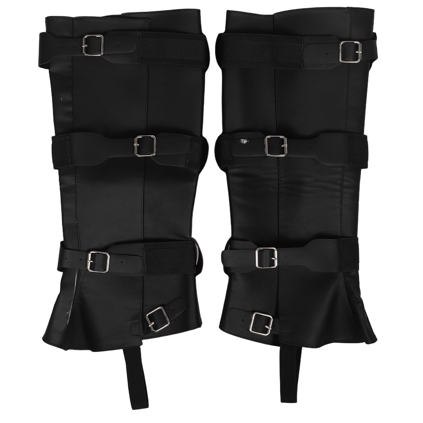 BESPORTBLE 2 cubrebotas piratas: Accesorios de piel sintética para disfraces medievales y renacentistas, cubrebotas steampunk para disfraces de caballero vikingo de Halloween. Medidas: 40 x 22 x 20,5