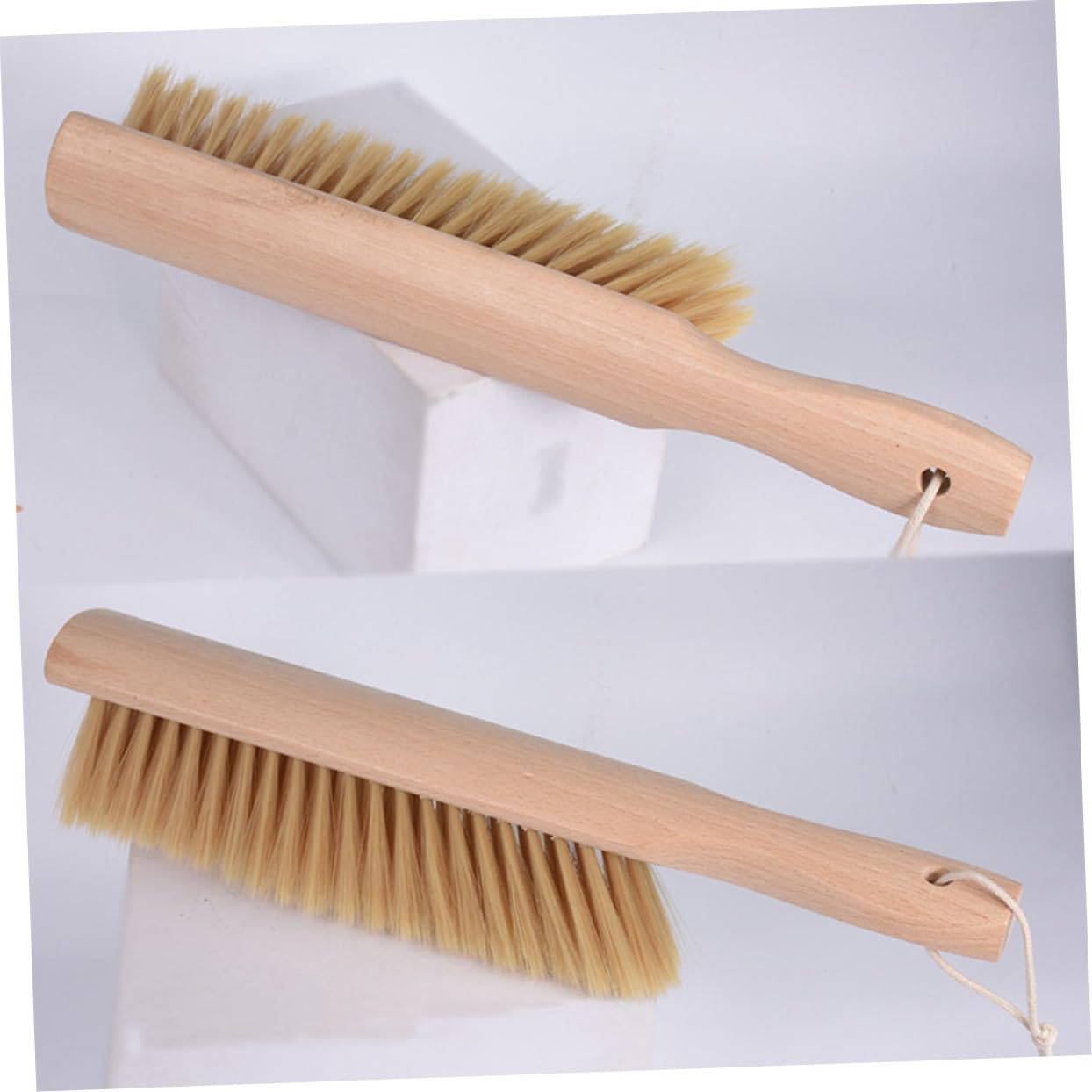 FRCOLOR Kitchen Brush Furniture Brush De Limpieza Non-Shedding Bed Brush Fireplace Brush Cleaner Brush Home Brush Broom Bed Brush Cleaning Scrub Brush Soft Wooden Stool