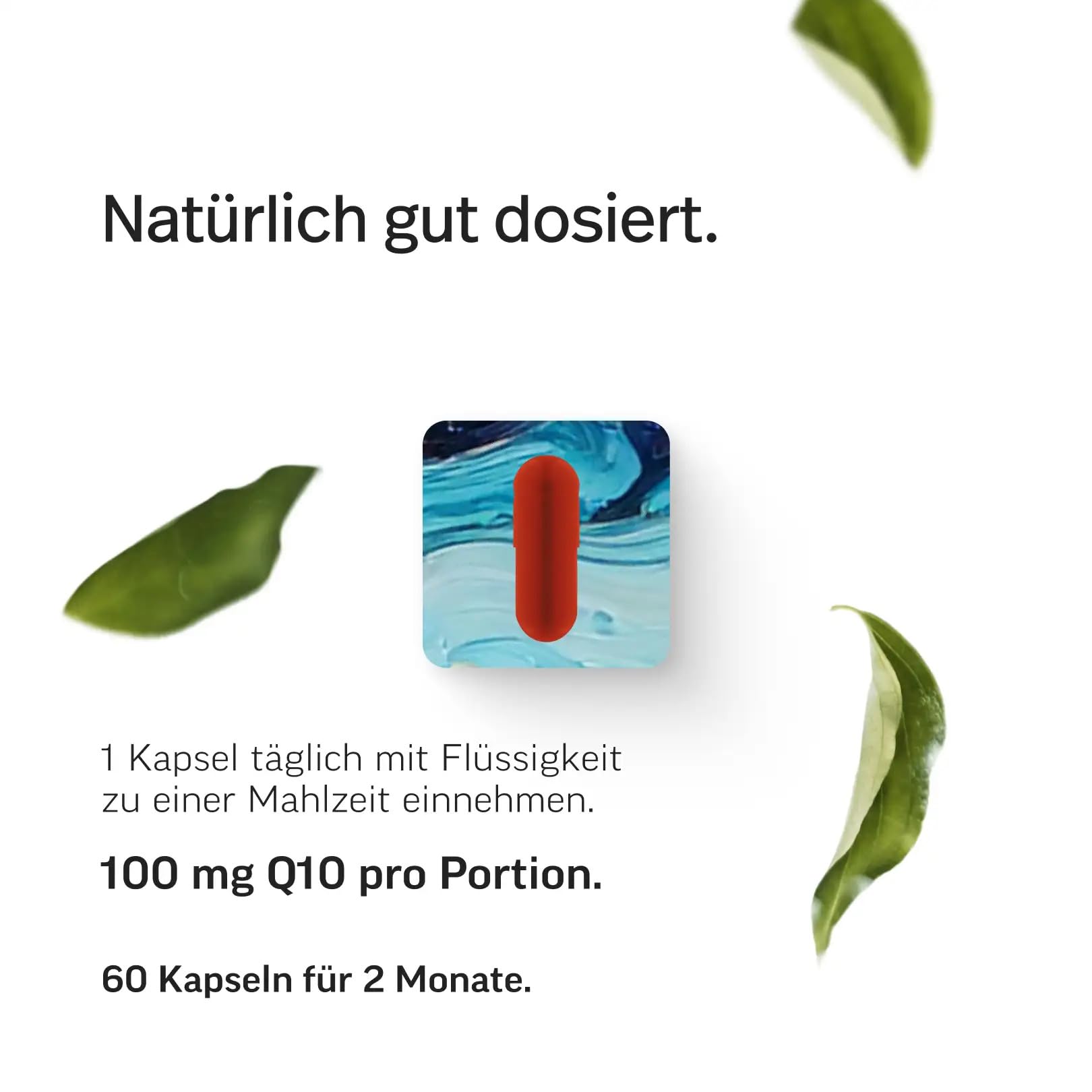 edubily® Ubiquinol Kapseln 100 mg Q10 von Kaneka® (60 Kapseln) | Premium-Markenrohstoff, Mit Kokosöl, Vegan, Laborgeprüft, Made in Germany