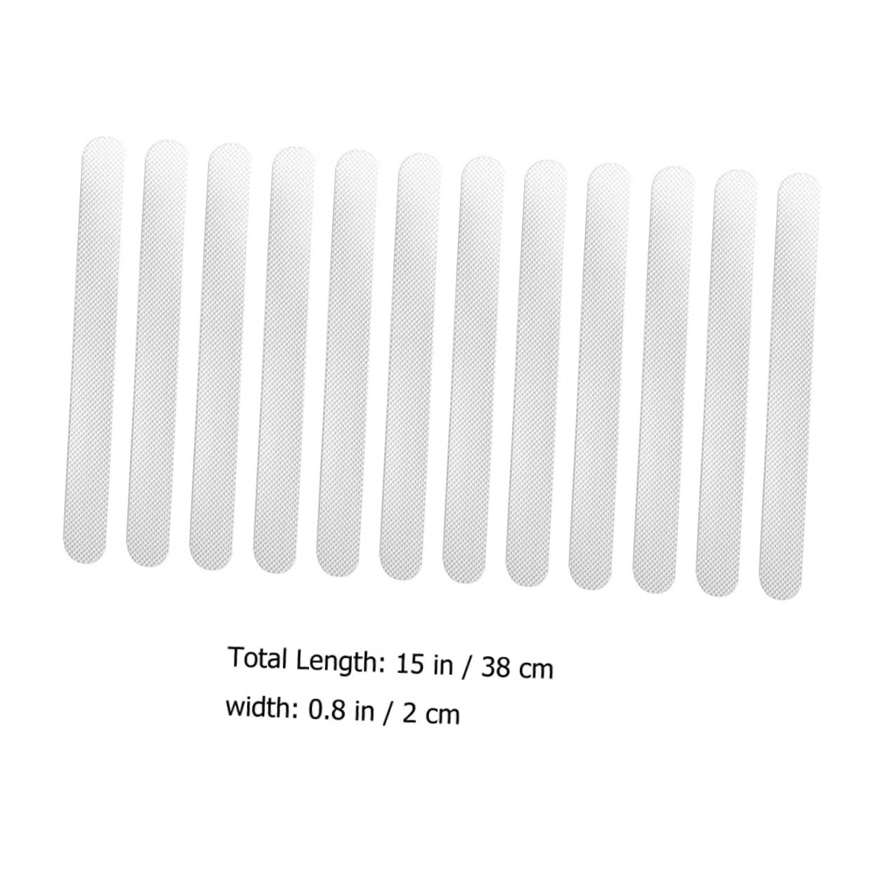 Ciieeo 12pcs Transparent Bathtub Non Slip Stickers Easy to Install Skid Adhesive Decals for Shower Bathroom and Steps Lightweight for Home Safety