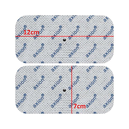 2 elettrodi pad grandi, circa 12x7cm. Attacco a