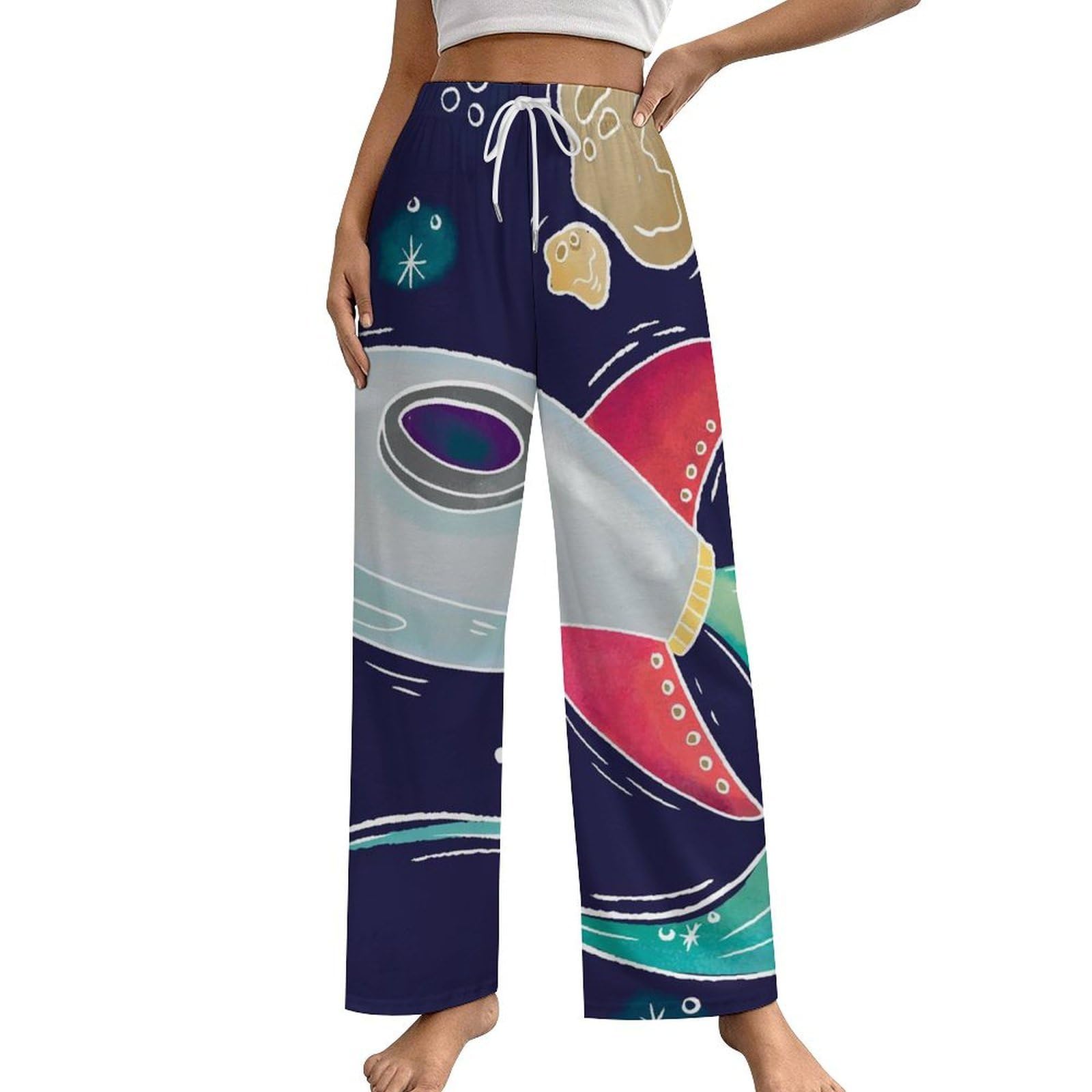 Bas de pyjama fusée spatiale pour des soirées cocooning confortables - 8