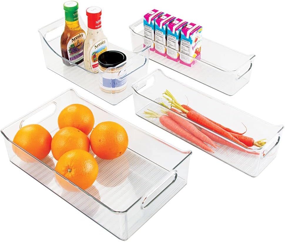 mDesign Set of 4 Storage Boxes for the Kitchen Practical Kitchen