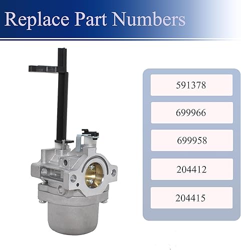 Miniatura 6 de 591378 Repuesto de carburador para generador Briggs Stratton GenPower 305 5000 5550 6200 8550 10HP 796321 696132