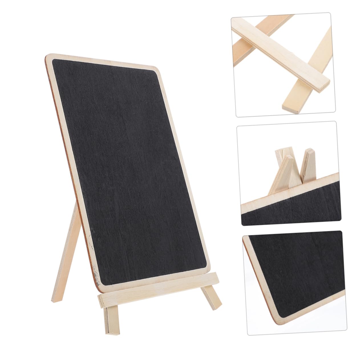 DECHOUS 5 Set Lavagna Cartello Da Tavolo Scheda Bianca Magnetica Tabellone Pennarello in Gesso Asse Lavagne Tavolo Da Disegno A Led Scrivania Della Bacheca Bosso Black 4 Pezzi * 5