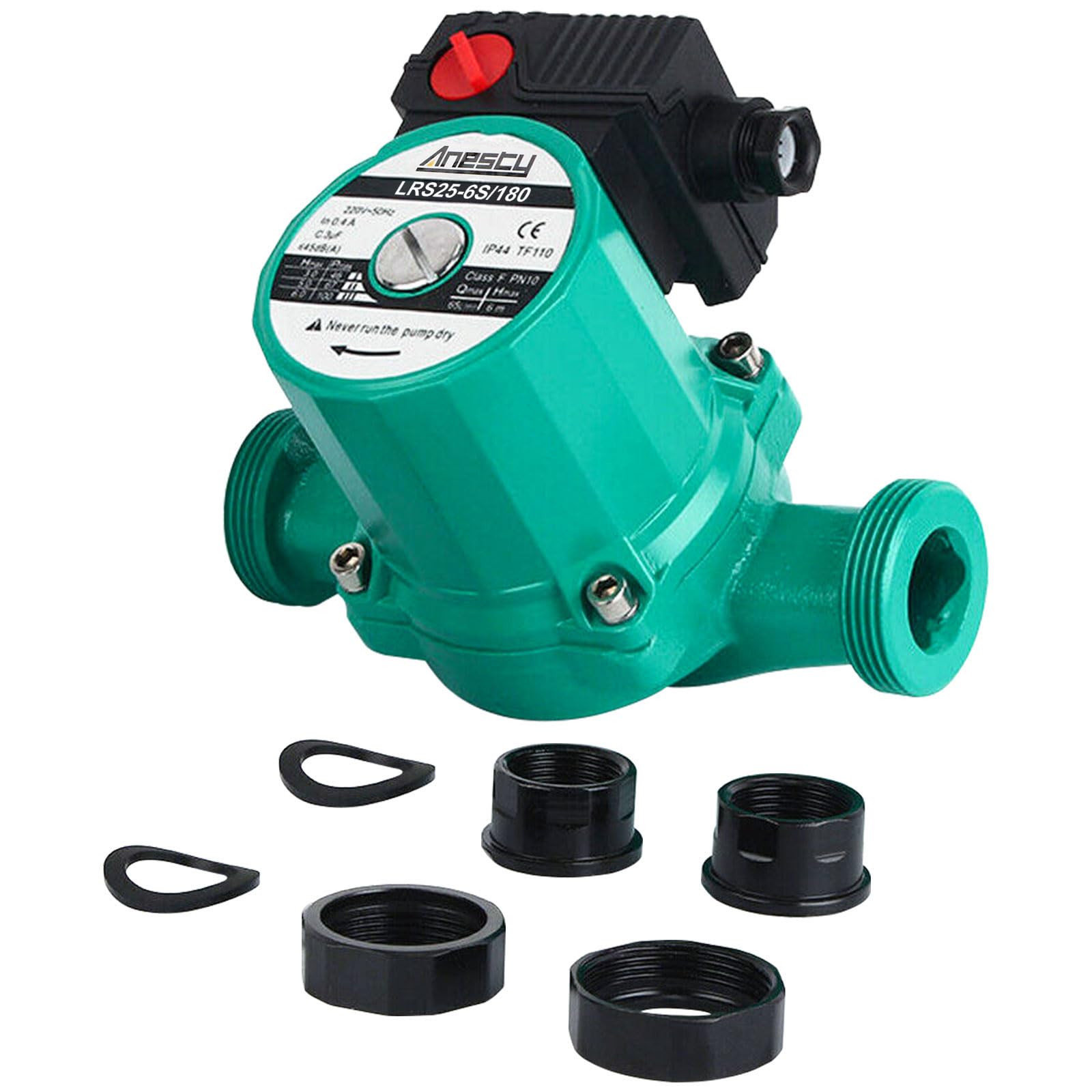 Bomba de circulación/calentamiento de caldera 46/67/100W 25-60/180 mm