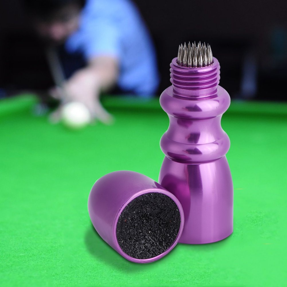 3 w 1 narzędzie do robienia bilardowej, muszka snooker basen Cue Tip Stick Shaper narzędzie do naprawy (srebrny)