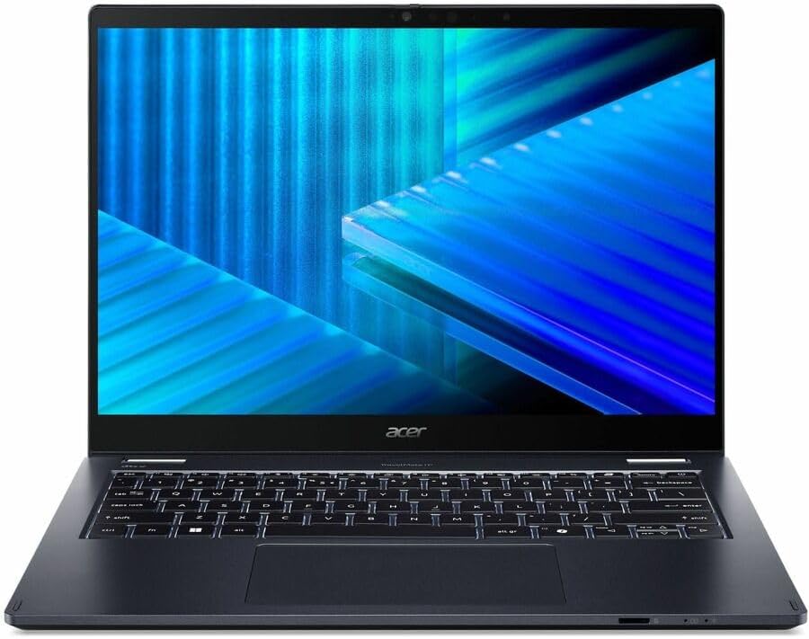 Acer TravelMate P4 Spin 14 TMP414RN-55 TMP414RN-55-79AM 14" Touchscreen Convertible 2 in 1 Notebook - WUXGA - 60 Hz - Intel Core Ultra 7 255U - 16 GB - 1 TB SSD - English Keyboard - Blue