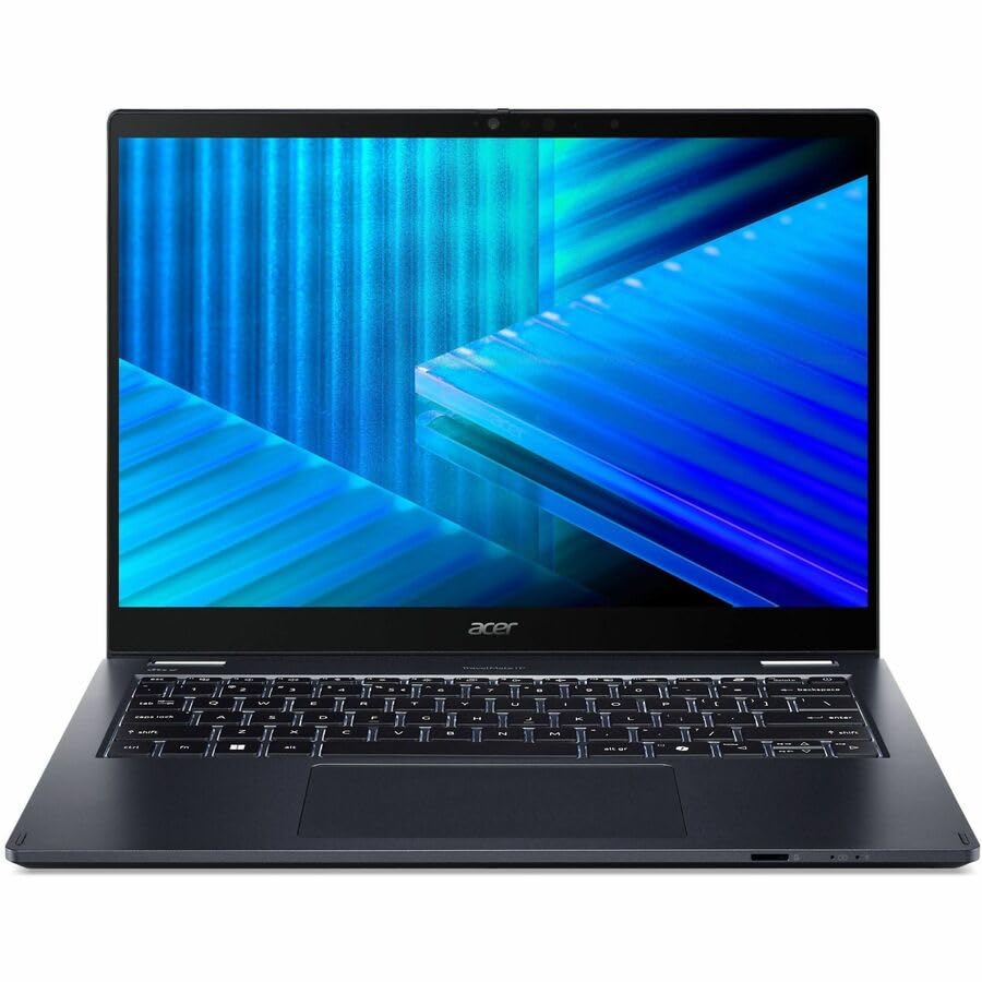 Image of Acer TravelMate P4 Spin 14 TMP414RN-55 TMP414RN-55-52RS 14 inch Touchscreen Convertible 2 in 1 Notebook - WUXGA - 60 Hz - Intel Core Ultra 5 225U - 16 GB - 512 GB SSD - English Keyboard - Blue