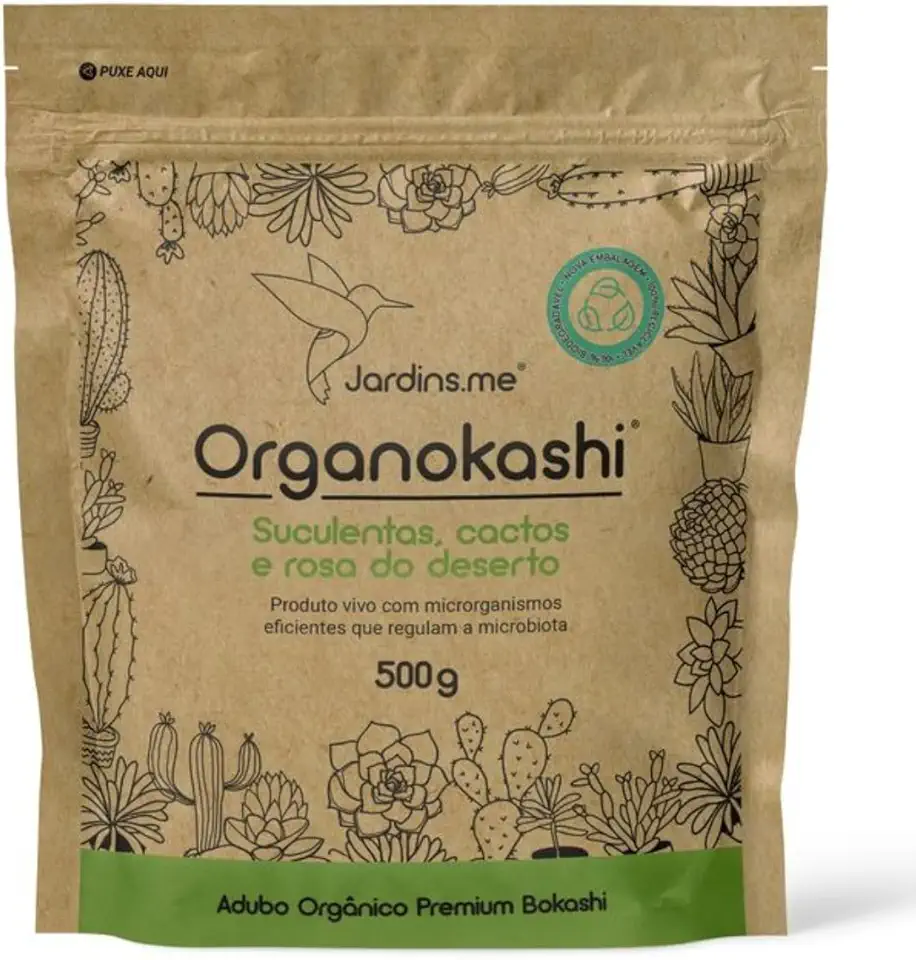 Organokashi Adubo Suculentas e Cactos 500g JARDINS.ME