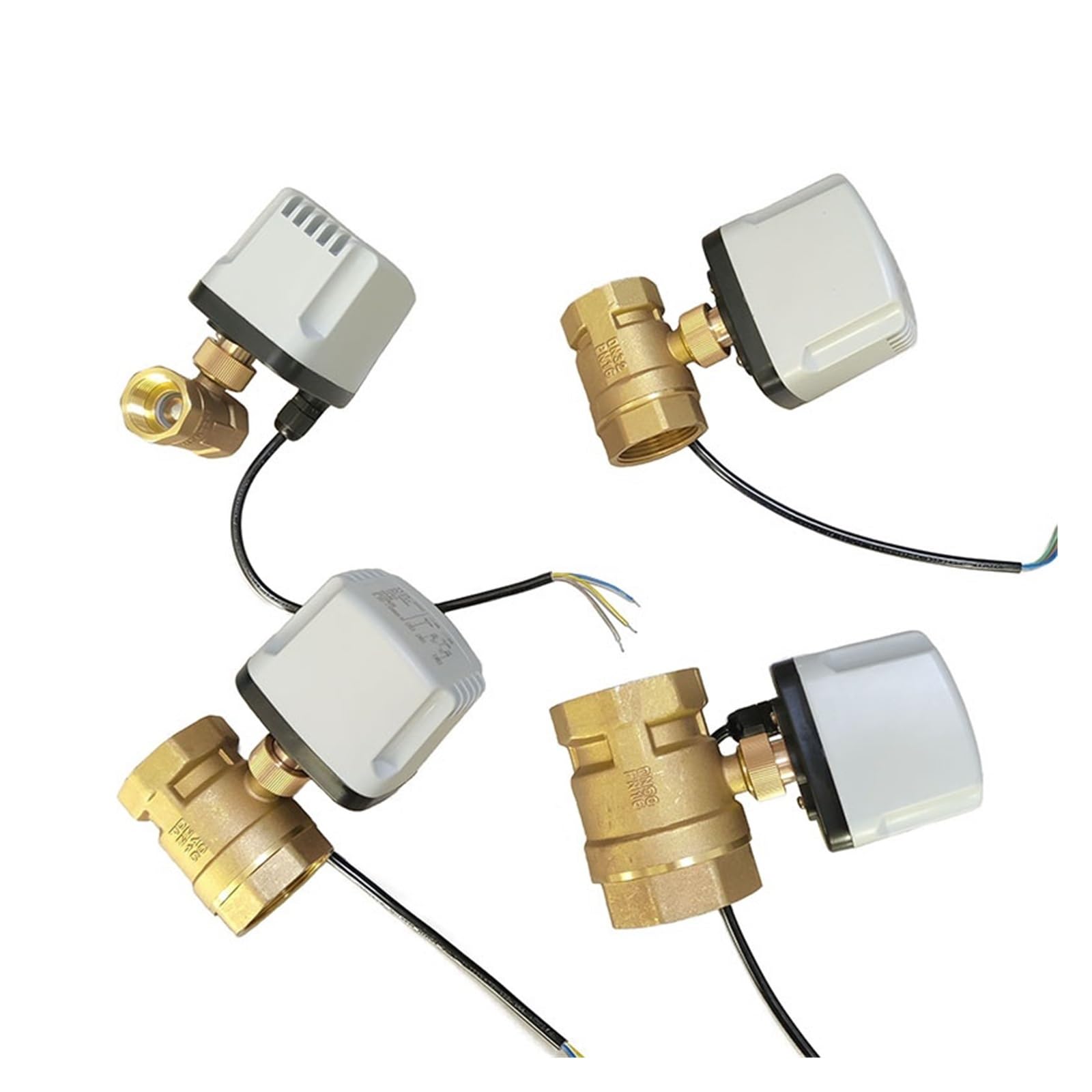 Motorisch Betätigter Kugelhahn 1 Stück wasserdichter motorisierter Kugelhahn aus Messing, IP65, dreiadrig, zwei Steuerungen/eine Steuerung, 220 V, 24 V, 12 V(2",12VDC_CR04)