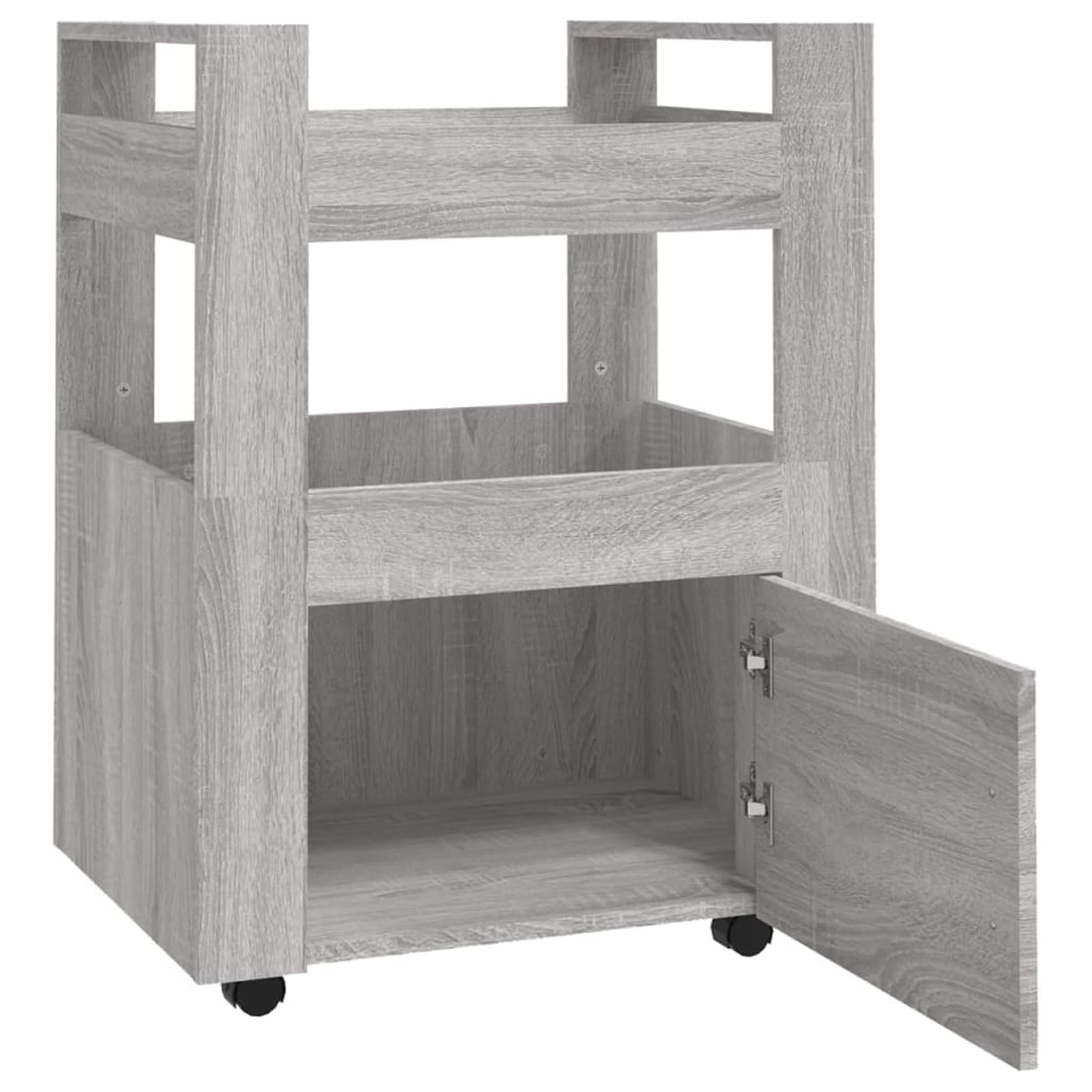 Küchenwagen Holzwerkstoff Grau Sonoma 60x45x80 cm - Praktisch für Küchenorganisation 816830