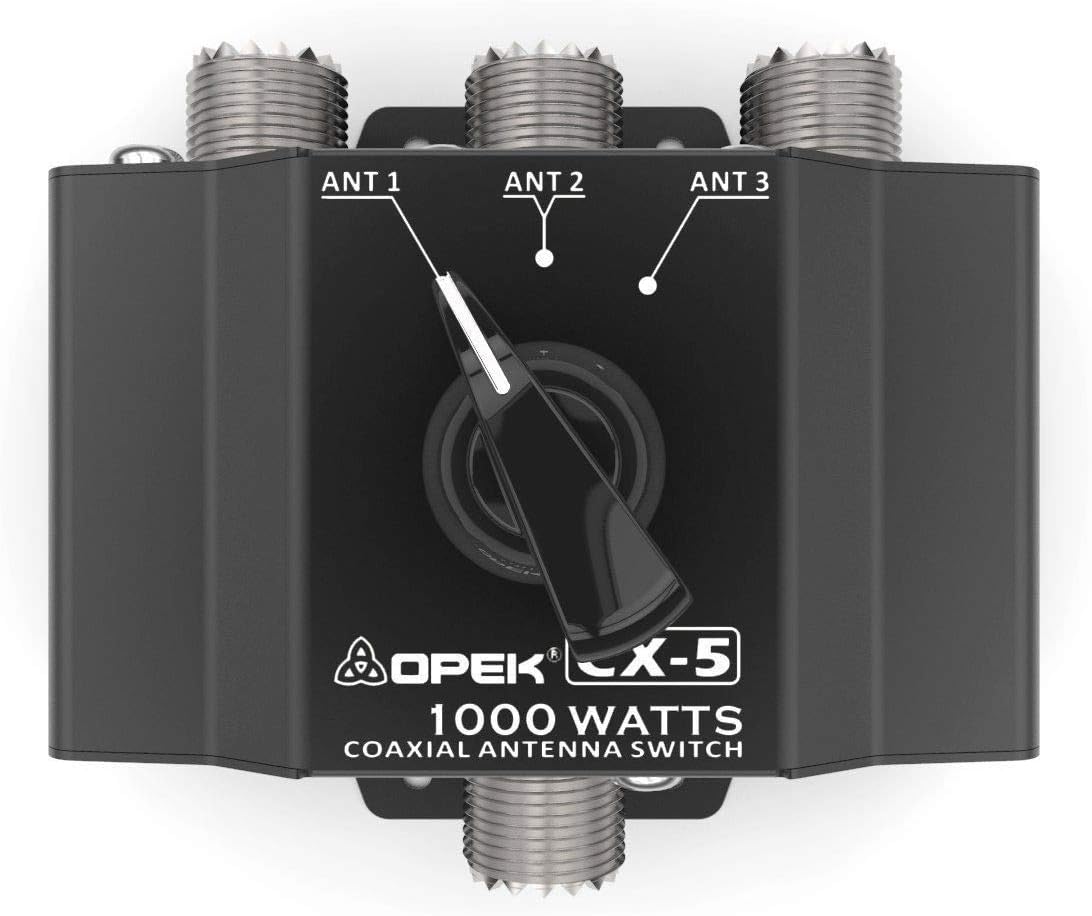 OPEK CX-5 0-500 MHz 3-Way Coaxial Switch with SO-239 Connectors
