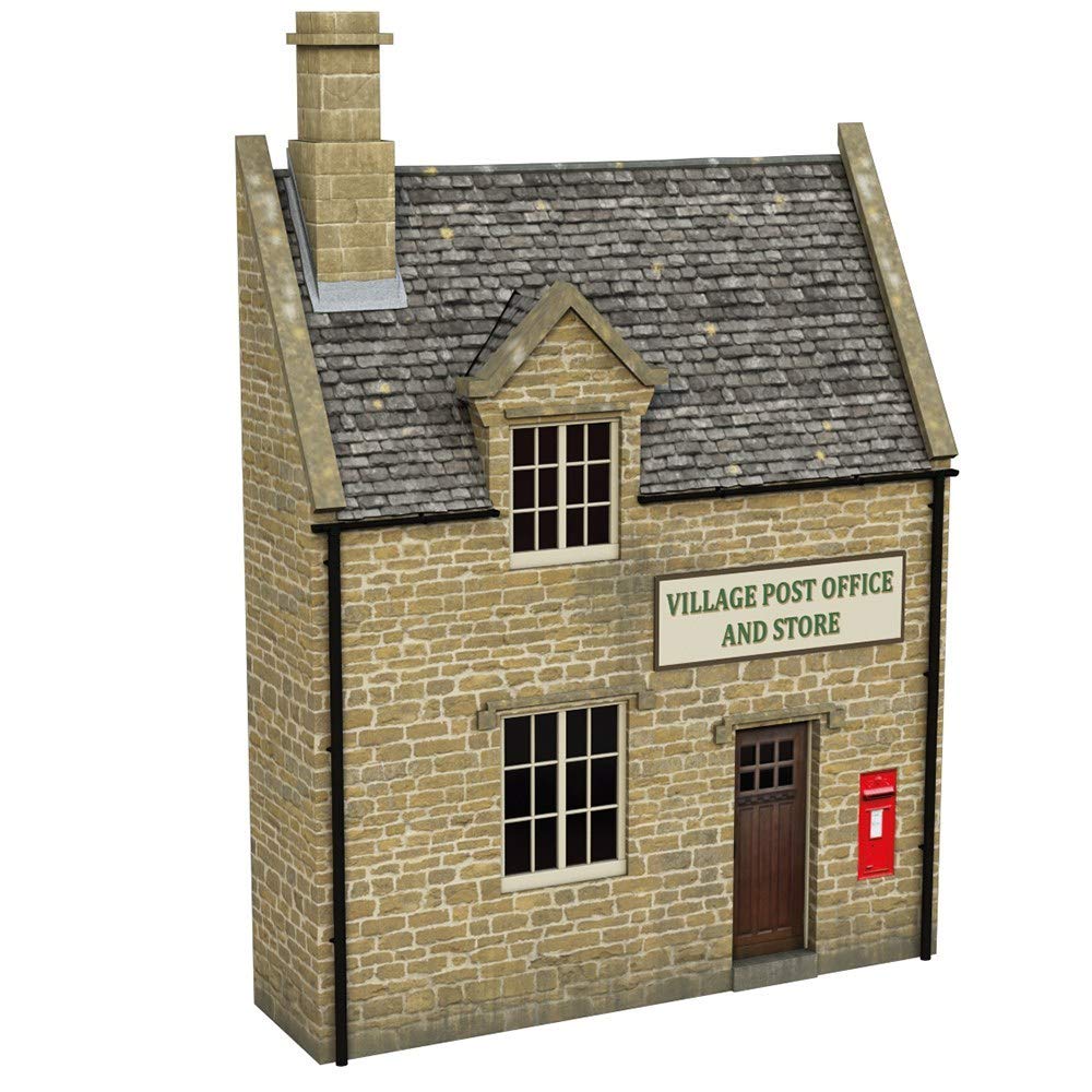 Bachmann 44-296 Scenecraft Low Relief Honey Stone PO/Shop (Pre-Built)