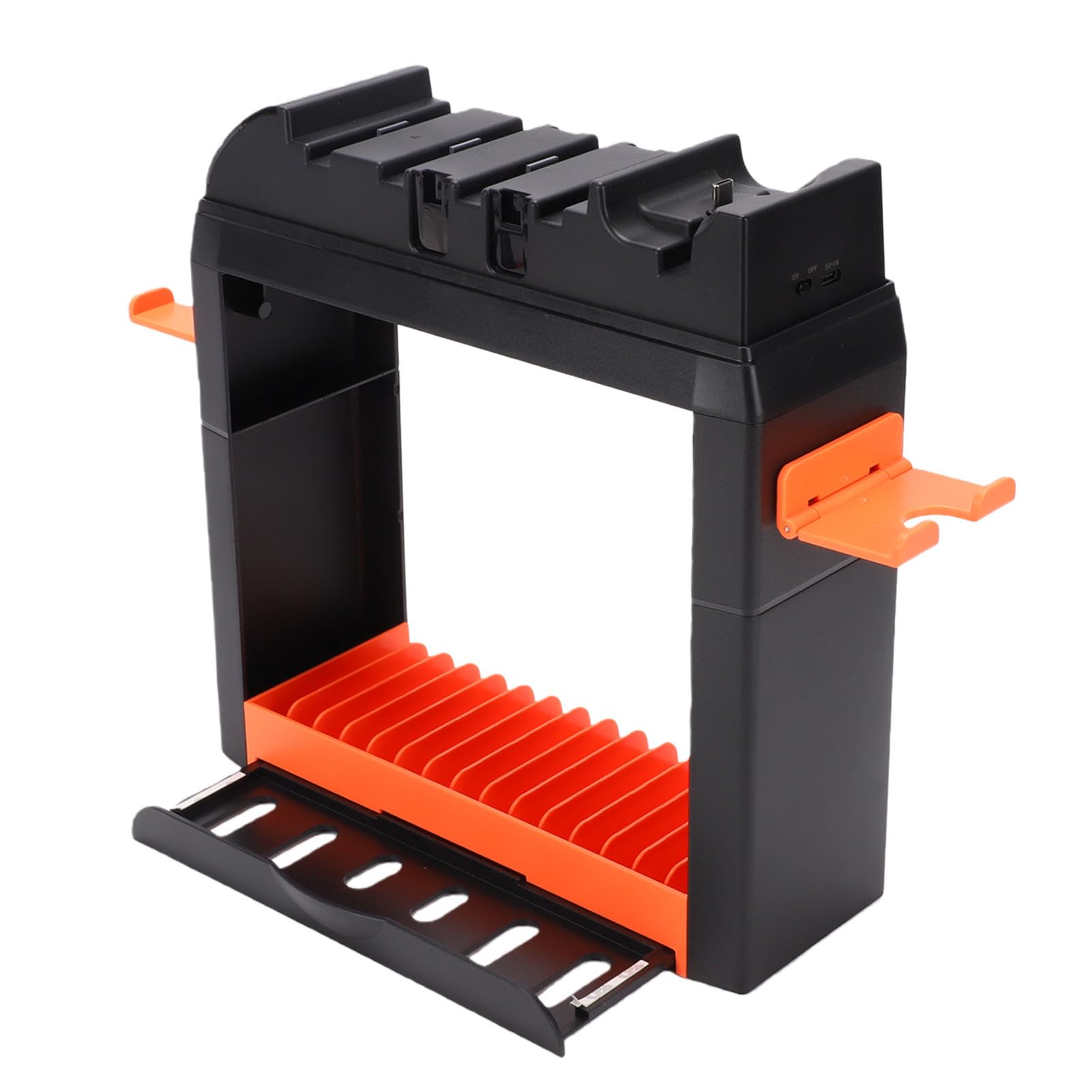 Supporto per Giochi con Ricarica Rapida per Controller e OLED Organizzatore Efficiente Realizzato in ABS Resistente