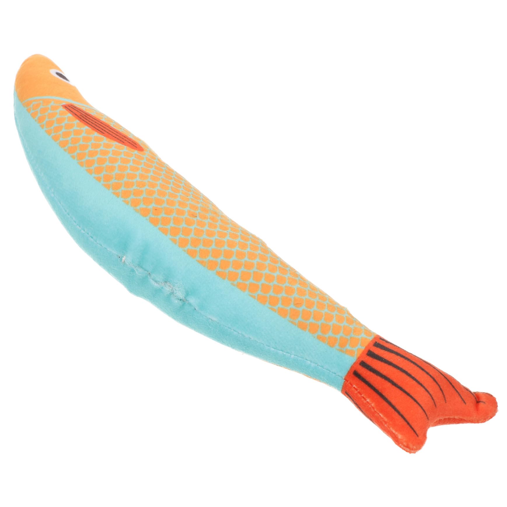 YARNOW Jouet à L’Herbe à Chat en Peluche pour Chat, Forme Poisson, à Mâcher, à Griffer, pour Jouer et Se Divertir Longtemps