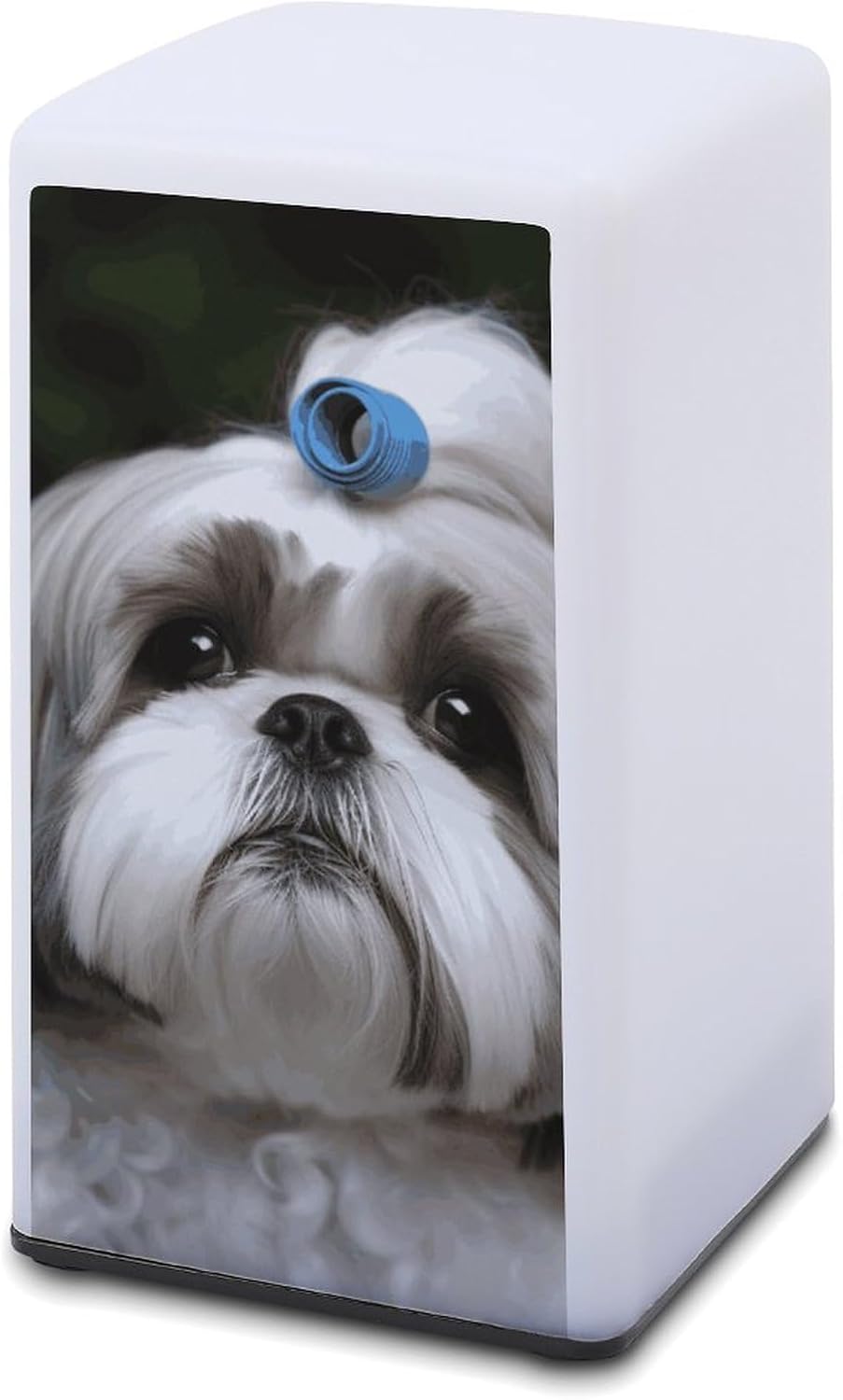 Desk Lamp for Office Home Dimmable Small Desk Lamp Shih Tzu Dog Battery Operated Lamp for Reading Study Work