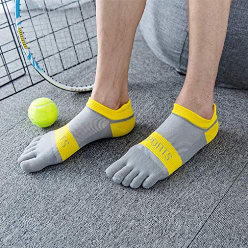 6 Pair Men's Cotton Breathable Five Finger Toe Socks No Show Mesh Casual Sports Socks2
