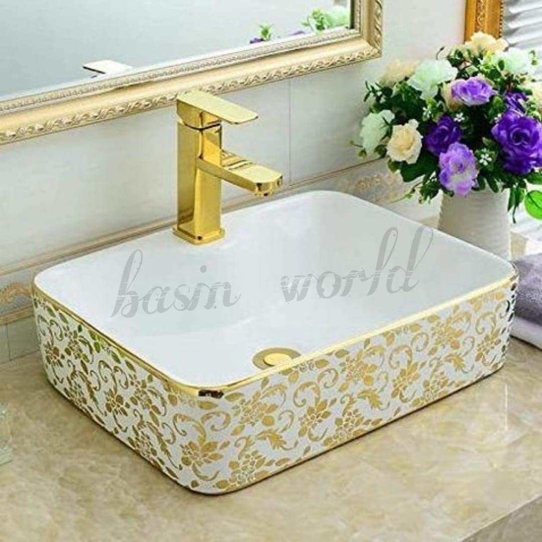 BASIN WORLD Latest Ceramic Wash Basin Countertop Tabletop Bathroom Sink Wash Basin (19 x 14.5 x 5 INCH) GC-106 (B09PVKY677) Amazon Price History, Amazon Price Tracker