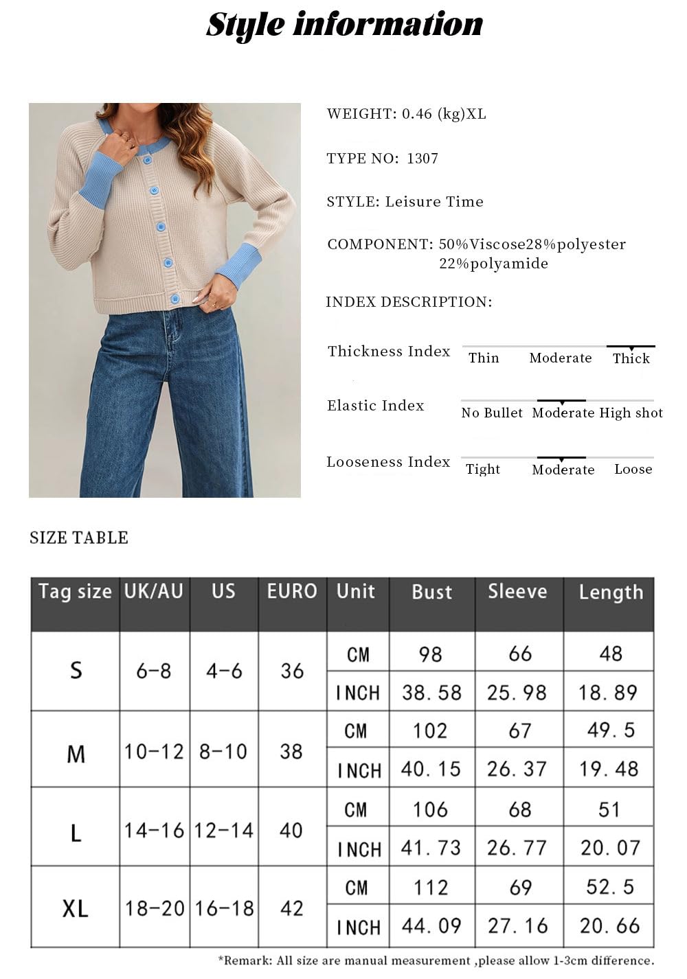 Cardigans pour Femmes Pull Léger À Manches Longues et Col Rond Boutonné Veste Courte en Maille pour Femmes Cardigan Style Festival Bavarois Tenue Dirndl Oktoberfest