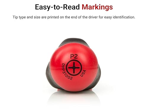 Miniatura 5 de TEKTON Juego de destornilladores de hoja de óxido negro de alto par, 6 piezas (#1-#3, 316-516 pulgadas)  Fabricado en Estados Unidos  DRV41213