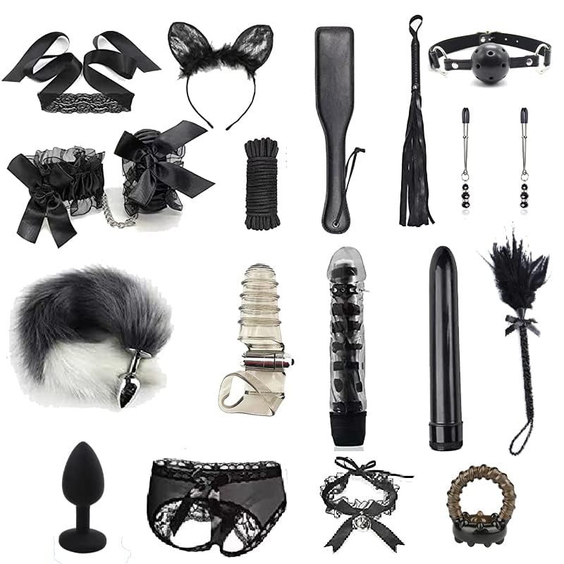 LEQC BDSM Restraints Sex Toys 18pc Bondage Restraints Set Fetish ...