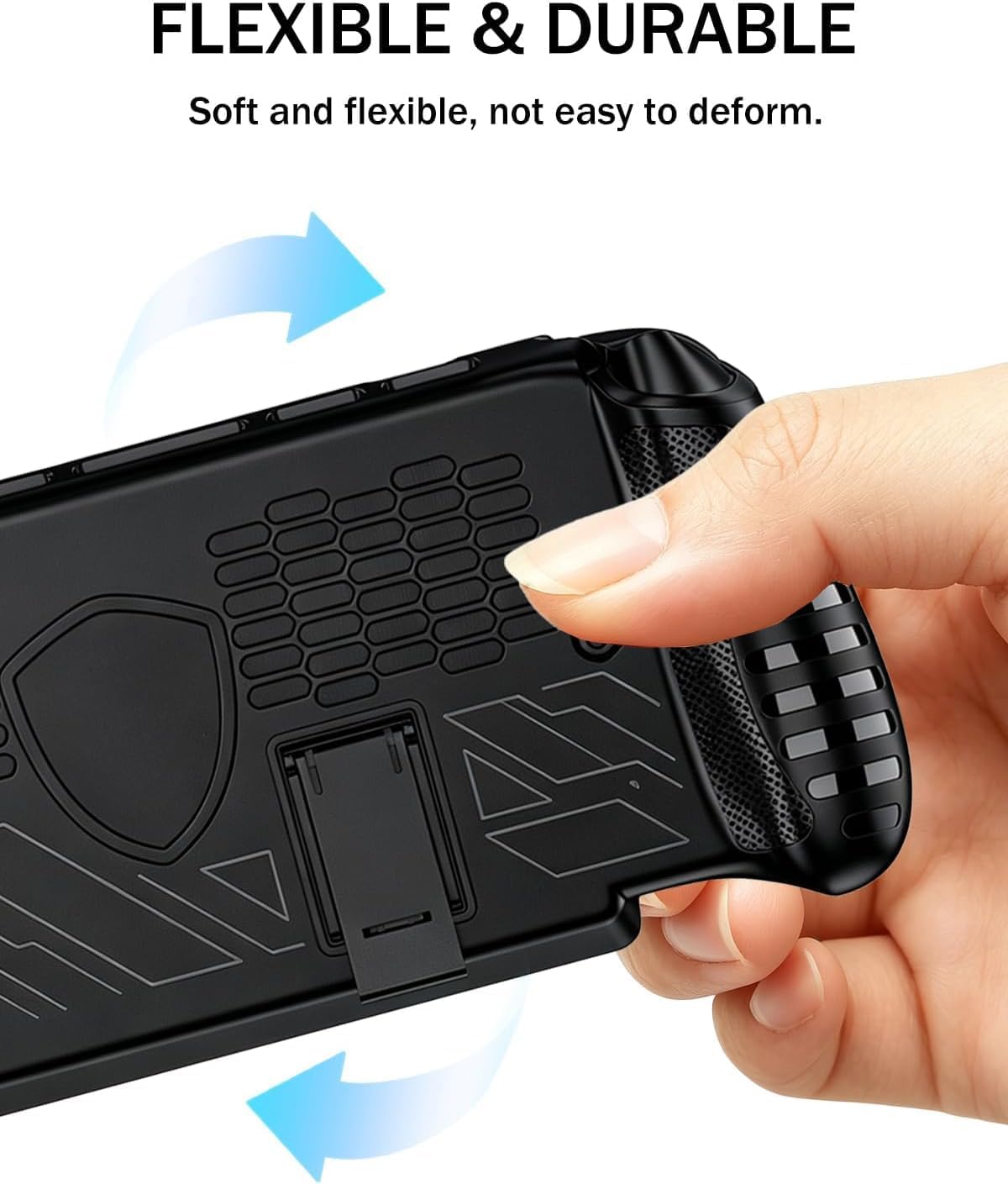 2in1 TPU Bracket Protective Case for MSI Claw 8 EX Ai+ Drop-Proof and Scratch-Resistant Soft Case image 4