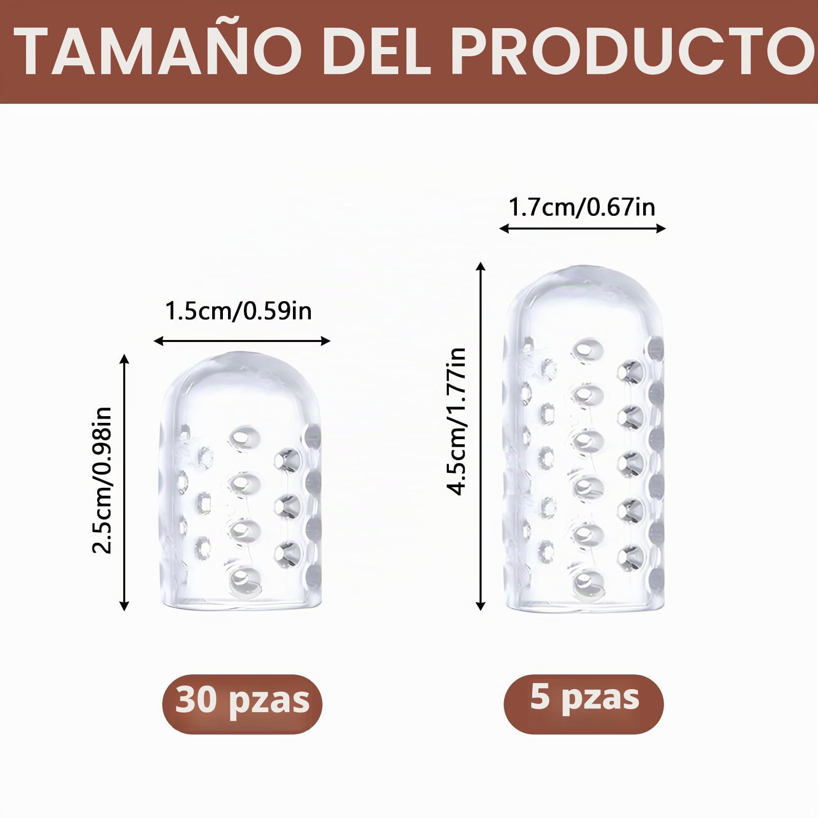 35 piezas Protector Dedos Pies, Protector Dedos Pies Silicona Transpirable, Protector Dedo Pie para Dedos Pequeños Punteras para Prevenir y Proteger Callos, Ampollas,Alivio Del Dolor De Fricción