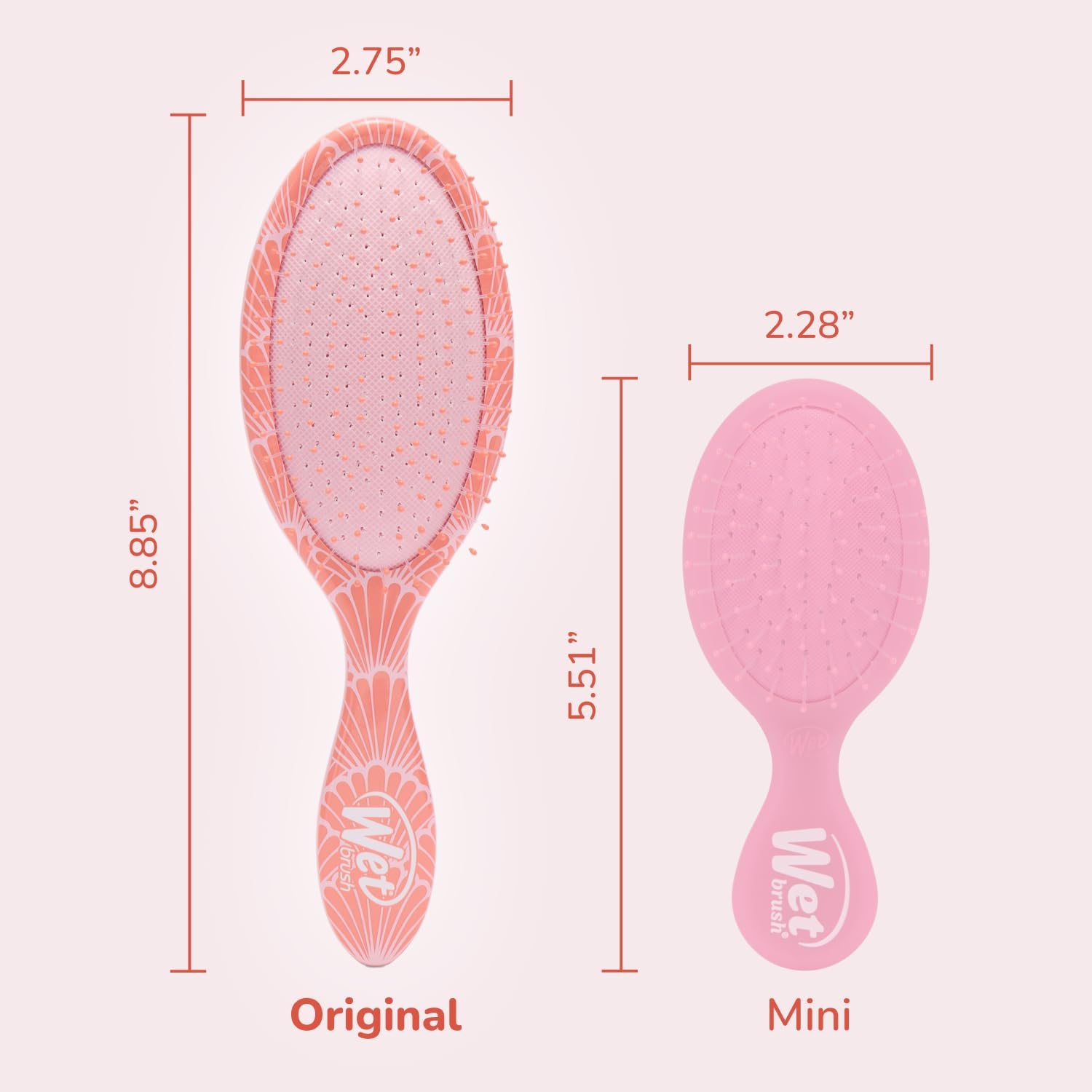 Wet Brush Original Detangler Hair Brush, Sunshine & Seashells (Coastal Charm) - Ultra-Soft IntelliFlex Bristles - Detangling Brush Glides Through Tangles For All Hair Types (Wet & Dry) - Women & Men