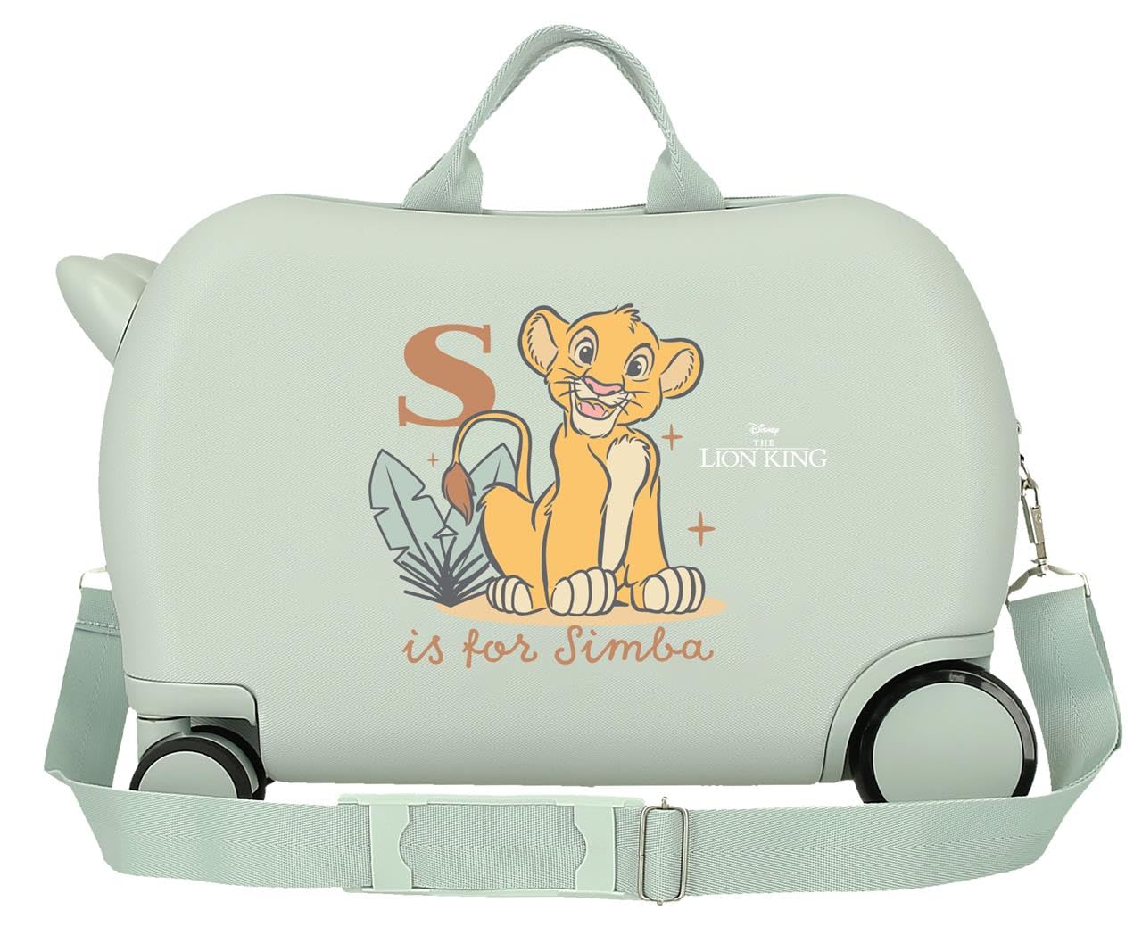 Joumma - Valigia per bambini Disney Re Leone, Sun & Sabana, 45 x 31 x 20 cm, rigida, ABS, 24,6 l, 1,76 kg, 2 ruote doppie, bagaglio a mano