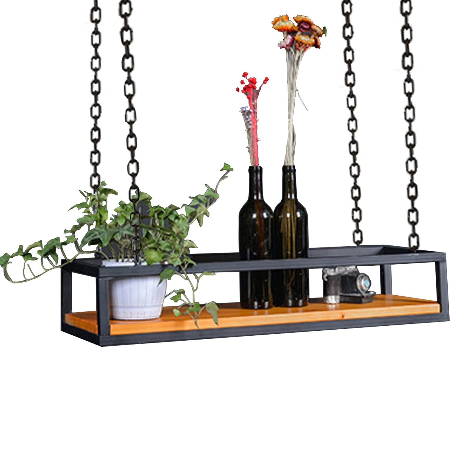 Support à fleurs suspendu robuste étagère de rangement gain de place