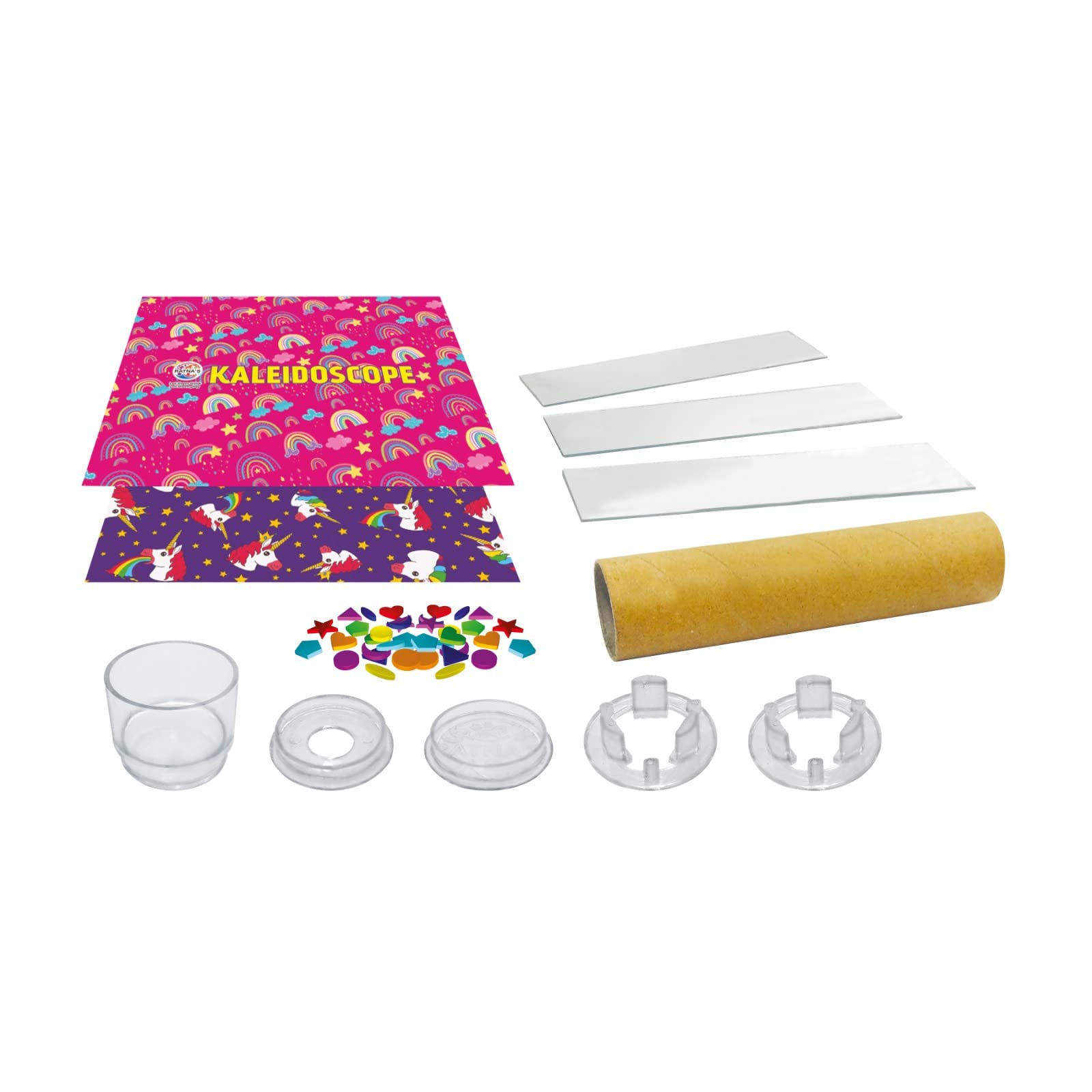 BKDT Marketing Kaleidoscope Making Kit Play Set for Kids - DIY Making kit- Kaleidoscope Return Gifts for (KaleidoscopeKit-Pink) 1