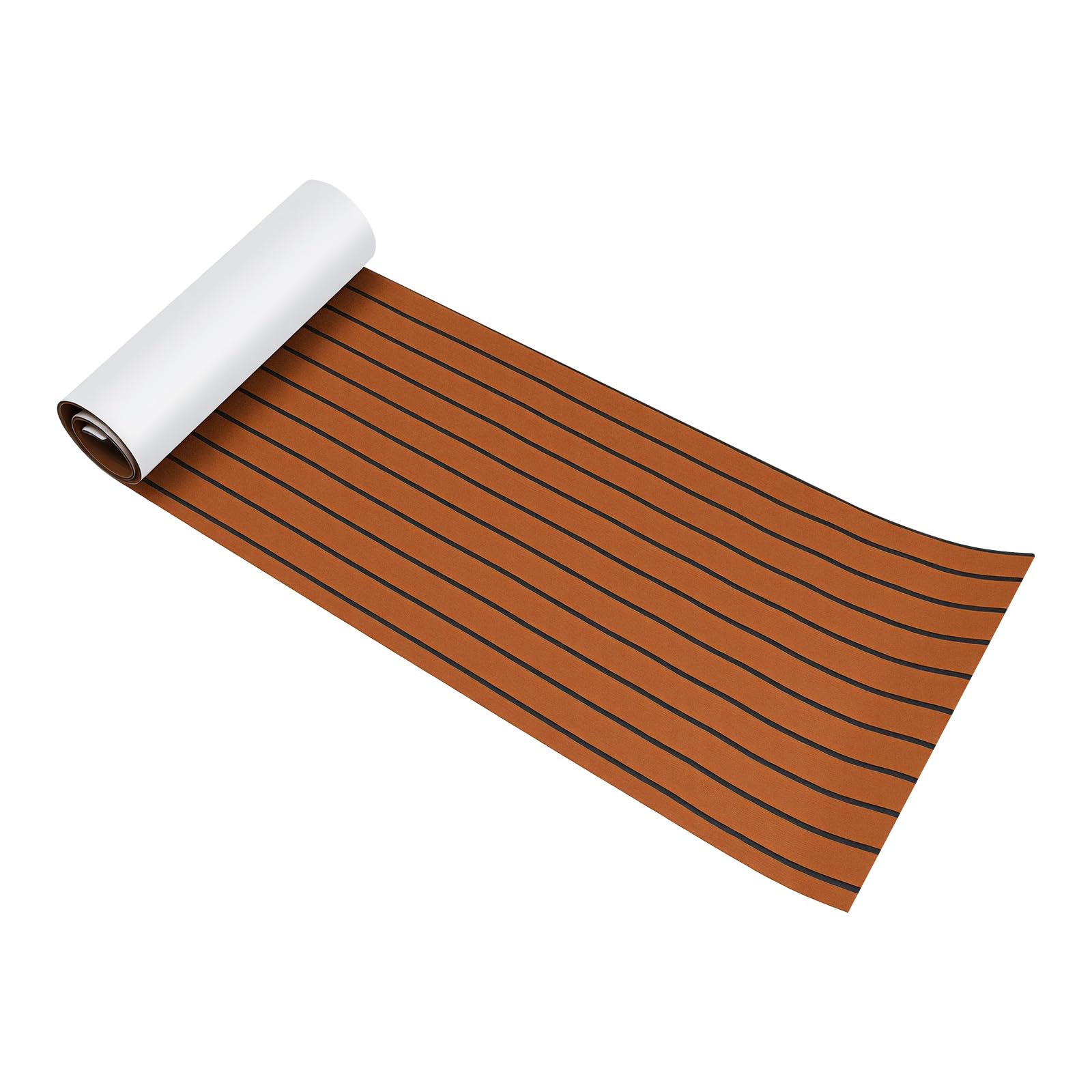 Alfombra antideslizante para barco de EVA, revestimiento de puente para yates, kayak y autocaravanas | Suave confort, corte personalizado, instalación adhesiva, protección del suelo, formato 240 x 60 cm