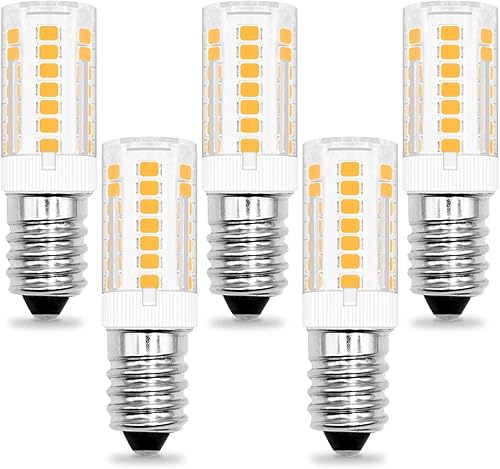 Bombilla LED E14 equivalente a 3 W, bombilla incandescente de 30 W, bombilla de base europea E14, CA 120 V blanco cálido 3000 K, no regulable,