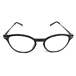 Foster Grant McKay Multifocus Round Reading Glasses Black (Black, 2.00)