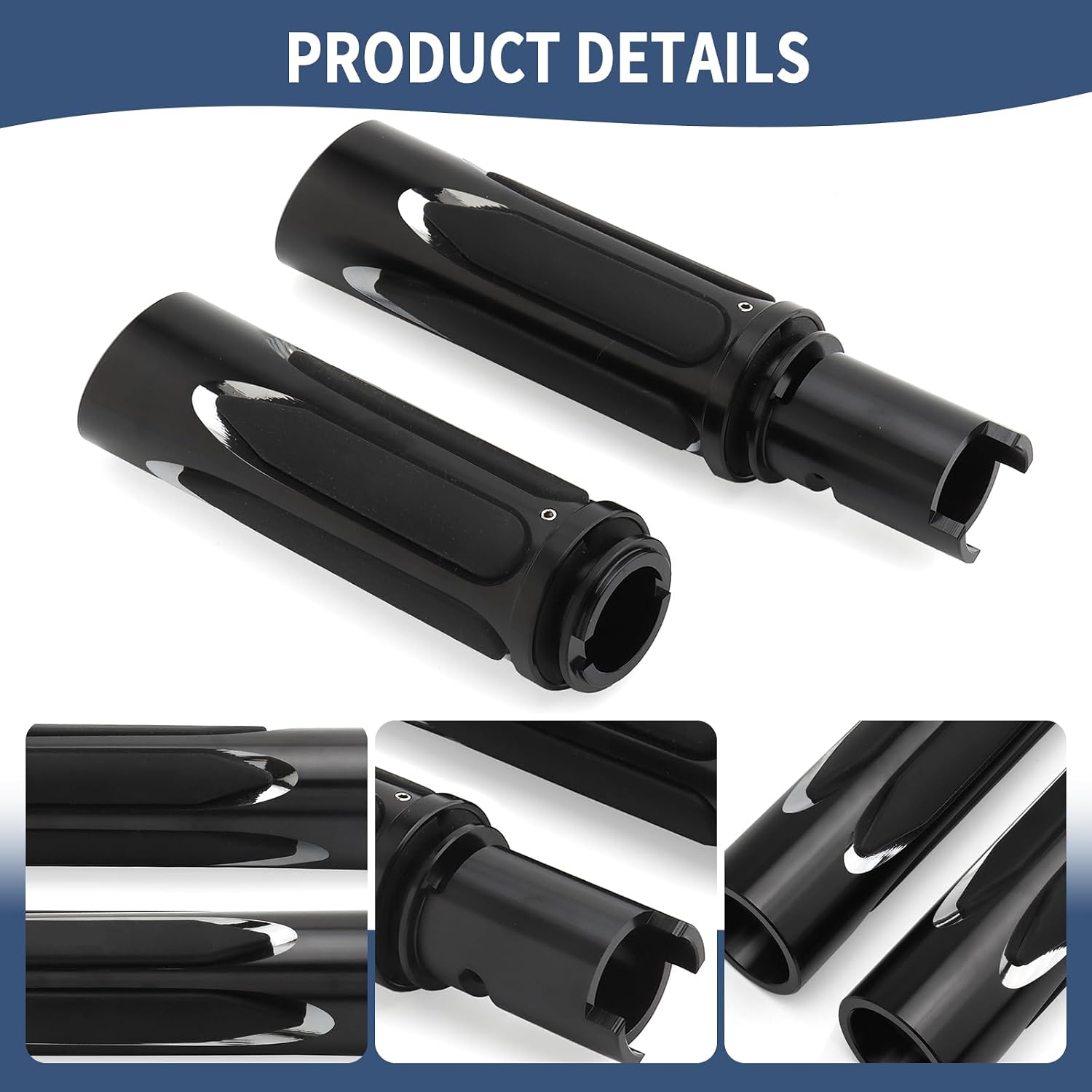 Electronic Throttle Motorcycle Grips 1" 25mm Handlebar Hand Grips for 2023-later CVO Road Glide FLHXSE 24-Later Street Glide FLTRX FLTRXSTSE 25-Later Softail Fat Boy Low Rider ST