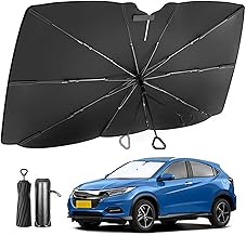Car Front Sun Shade (Suitable for All Models & 360° Folding Middle Pole) Sun Shade, Umbrella, Foldable, Light Blocking, Heat Blocking, UV Protection, Convenient Storage, Shock Resistant, Front