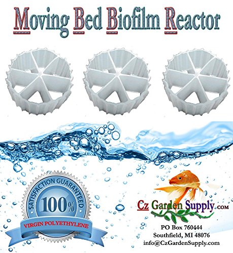 K2.5 XL Cz2.5 Filter Media PREMIUM GRADE Moving Bed Biofilm Reactor (MBBR) Fresh, Virgin, NOT Recycled. Creates Most Robust Good for Aquaponics • Aquaculture • Ponds • Aquariums (1 Gallon)