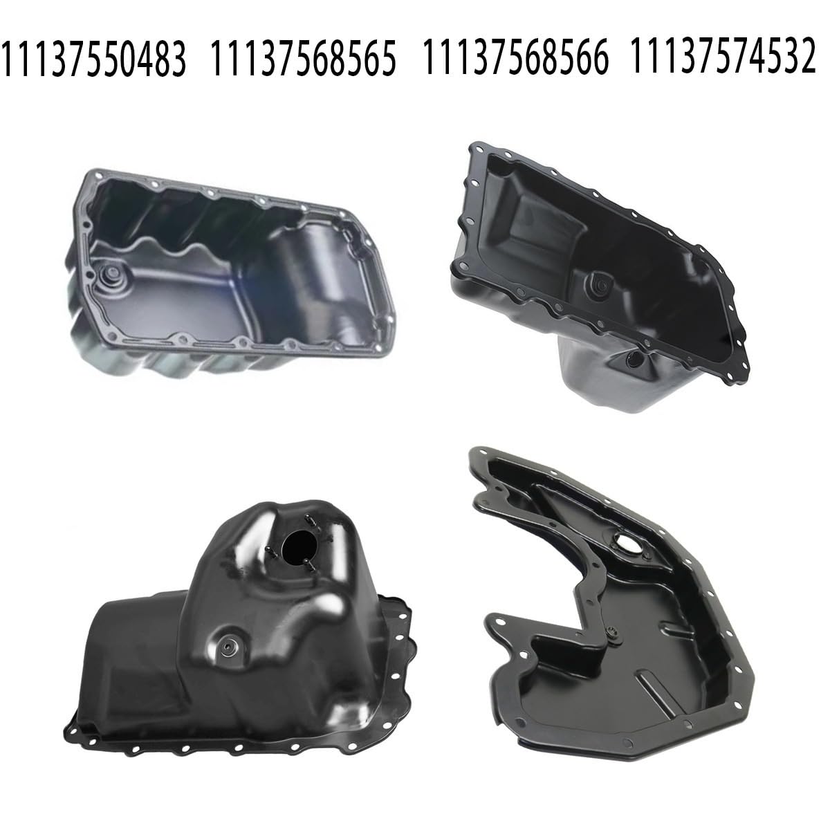 transmisión automática Cárter Para Cooper R56 R55 R57 R60 R61 1.6L N12 N14 N16 N18 Cárter de aceite | 11137550483 Cárter de aceite del motor de plástico