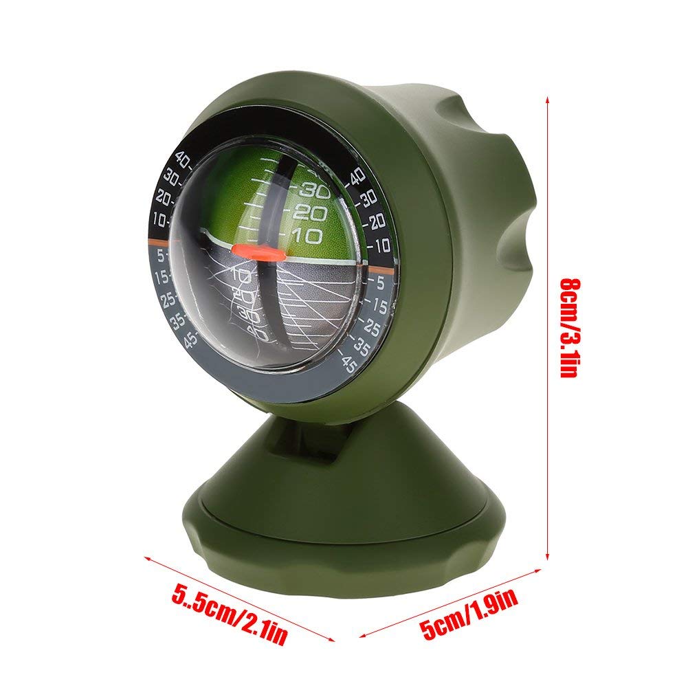 Inclinomètre de Voiture, Jauge D'inclinaison D'angle Angle Niveau D'inclinaison Indicateur D'affichage Multifonction Angle Niveau de Pente Mètre Extérieure Multifonction Pente Mesure