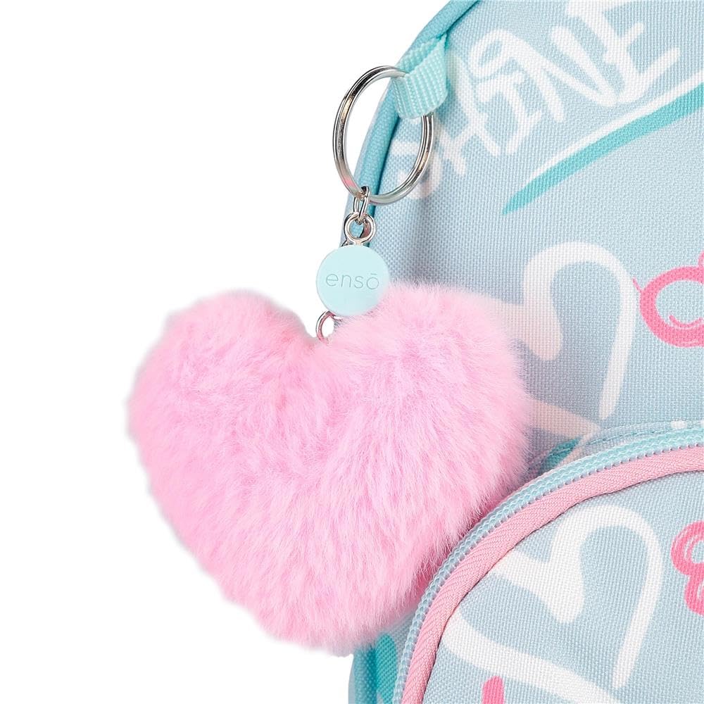 Enso Little Urban Queen Mochila Escolar Mochila Infantil Fabricada en Poliéster, Tirantes Anchos y Ajustables Que se adaptan, Bolsillo Frontal.