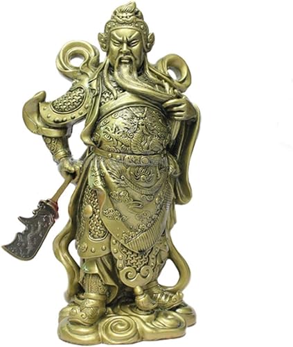 Feng Shui Dinero Lucky Fortune Wealth Chinese Guan GongGuan YuKwan KongKuan Kong Decoración de oficina en casa Adornos de mesa Buena suerte