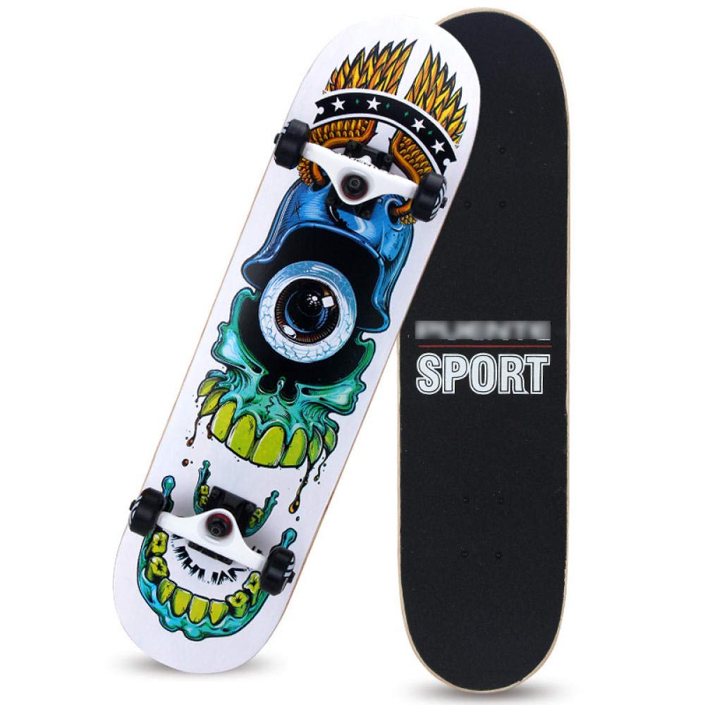Standard Cruising Skateboards Adult Long Skateboard 807 7 cm 8-Layer Maple Deck Non-Slip and Waterproof 95A Shock Absorption